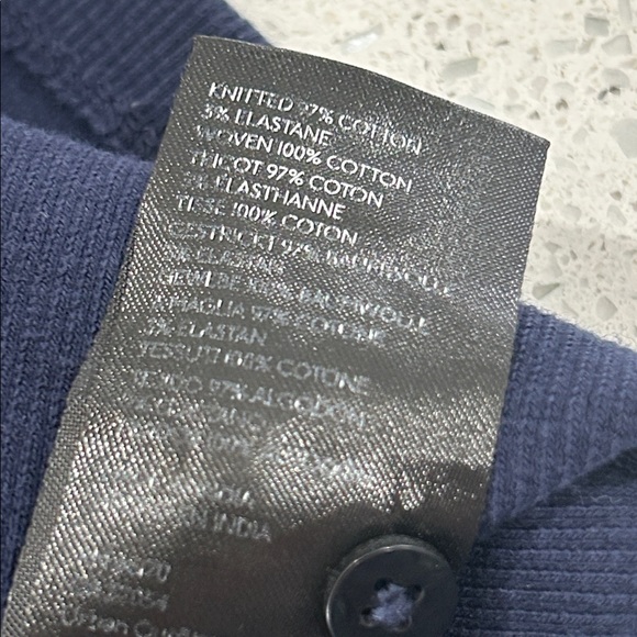 Maeve by Anthropologie Ruffled Rib Halter Tank Top in Navy - 1X - Picture 11 of 11